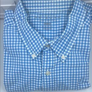 Arizona Jean Company Blue and White Gingham Shirt